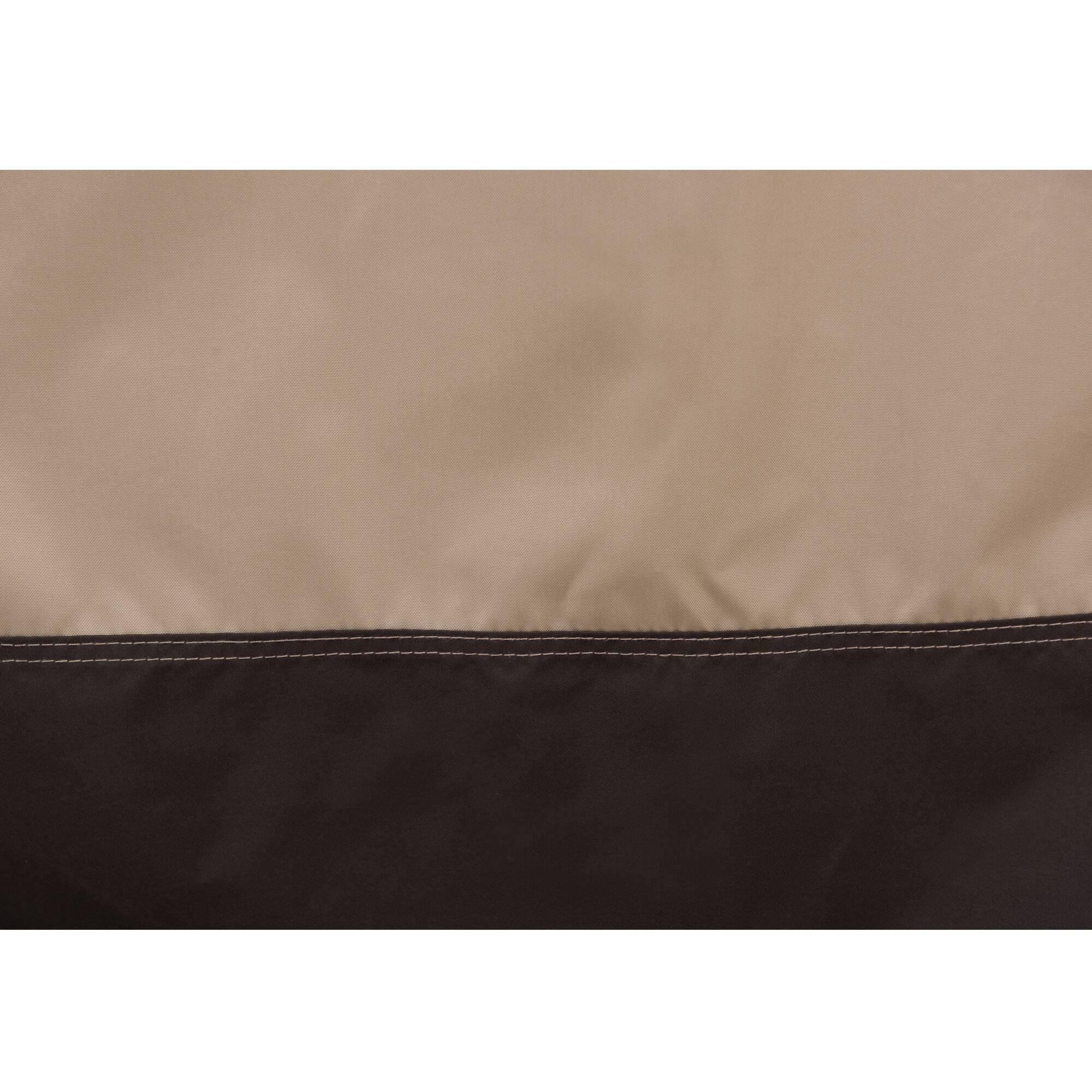 Back. SUNJOY - SUNJOY Tan+Brown Replacement Curtain For Moorehead Steel Patio Gazebo (11X13 Ft) A101011500 - Tan+Brown.