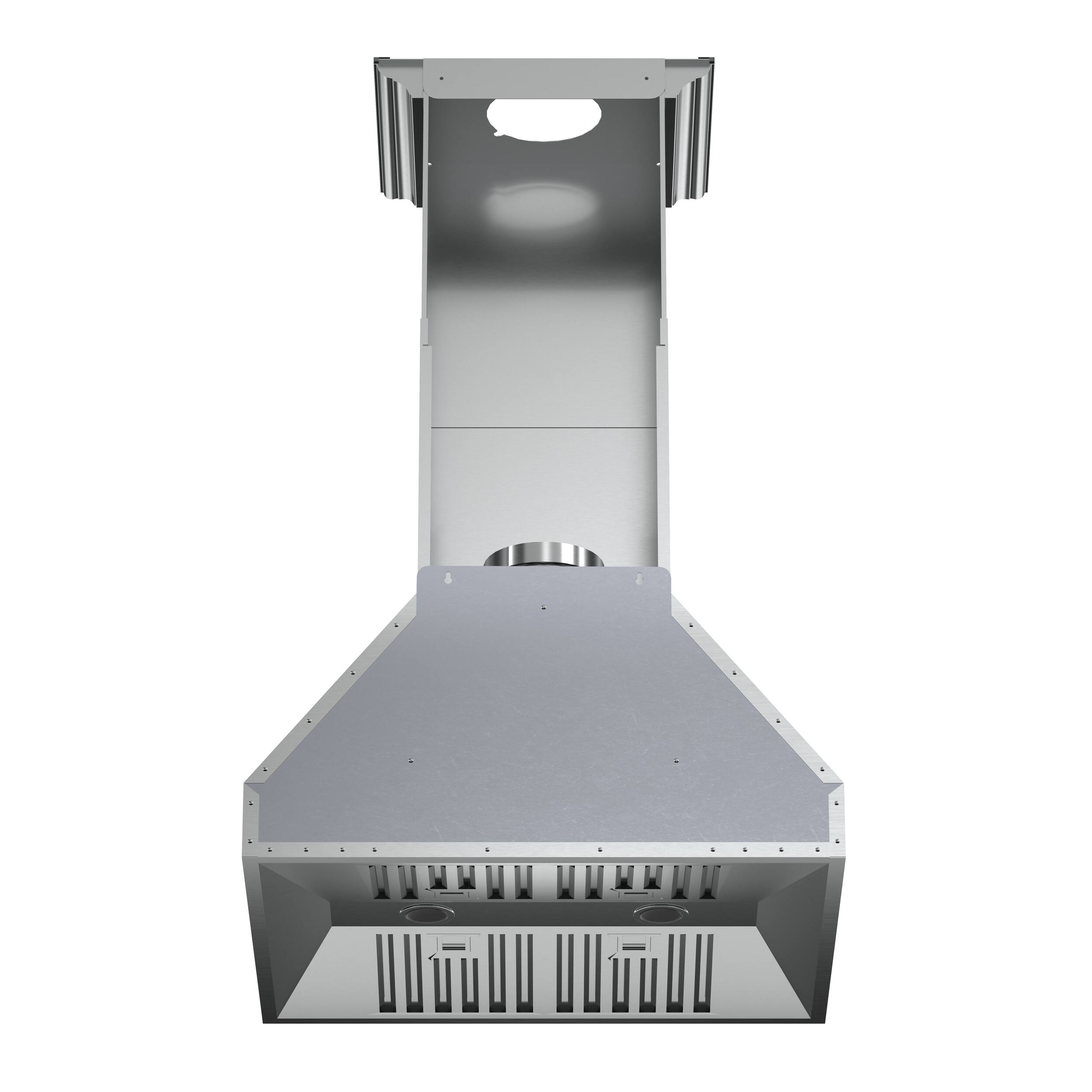 Back. Forno Appliances - Orvieto 30'' Wall Mount Vented Range Hood - Silver.