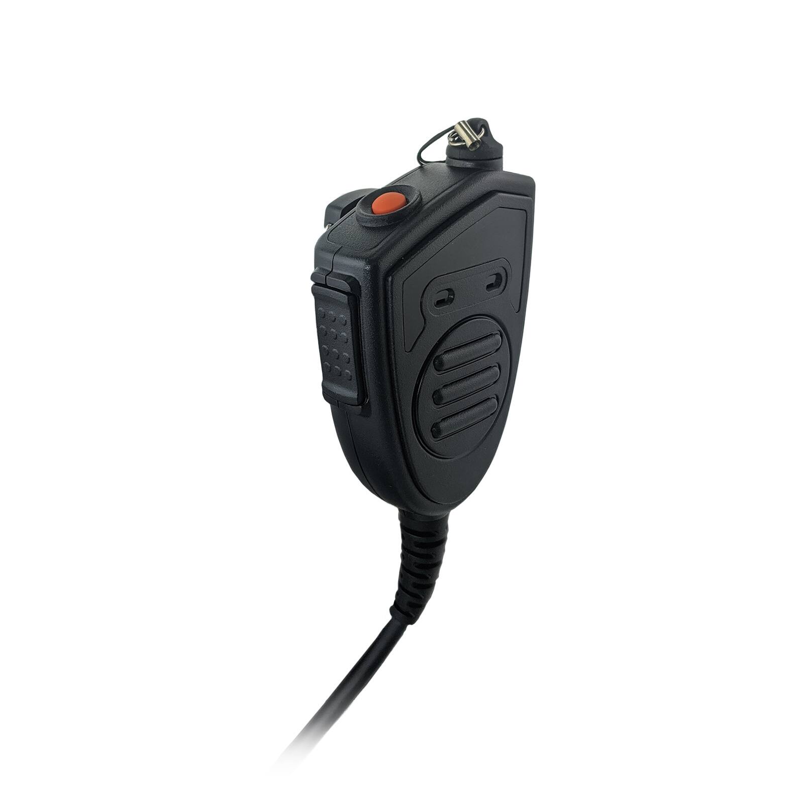 Angle. ProMaxPower - Remote Shoulder Speaker Mic with Emergency Button for Motorola XPR3300e, R5 & Other Radios - Black.