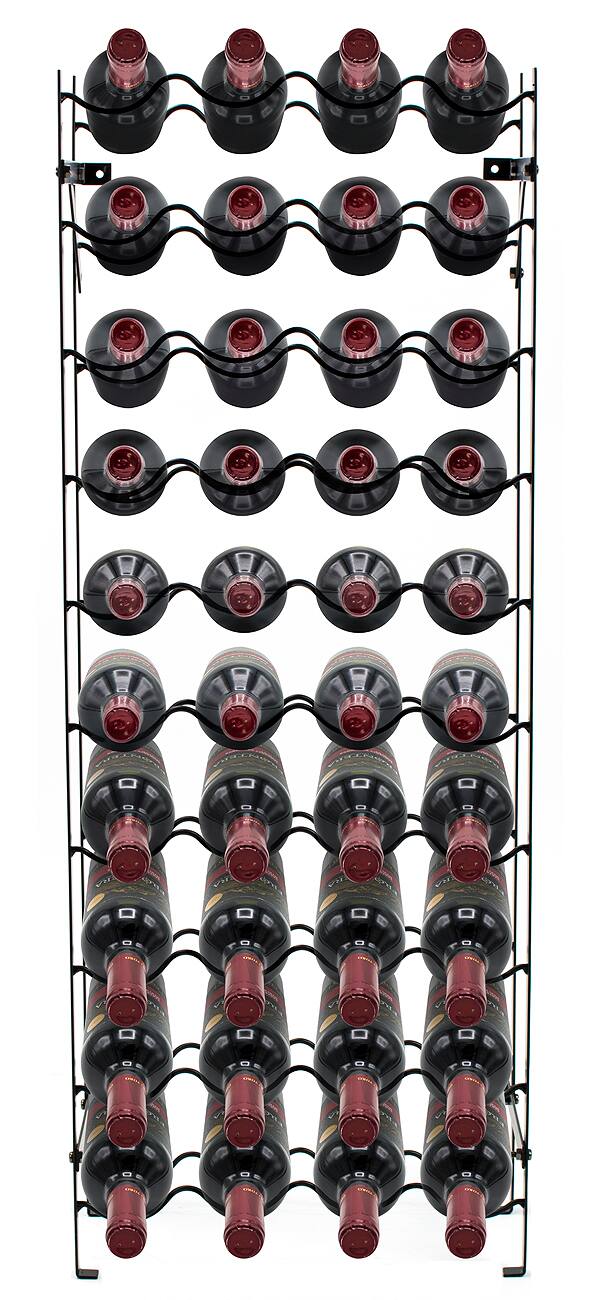 Alt View 1. Sorbus - Sorbus Wine Rack Freestanding Floor - Wine Bottle Holder Holds 40 Bottles of Wine - 40 Bottle Capacity Wine Storage - Midnight.