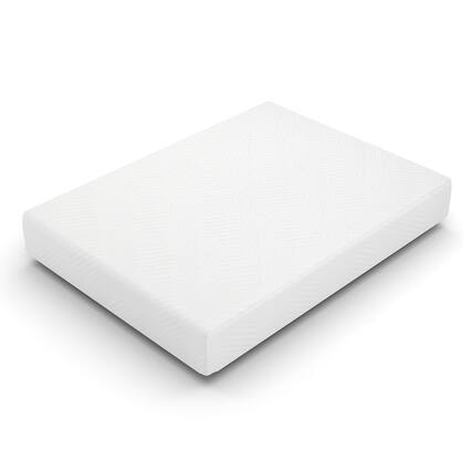 Front. Kadyn - Tea Memory Foam Mattress, Cooling Gel, Fiberglass-Free, CertiPUR-US Certified, Medium Firm - White.