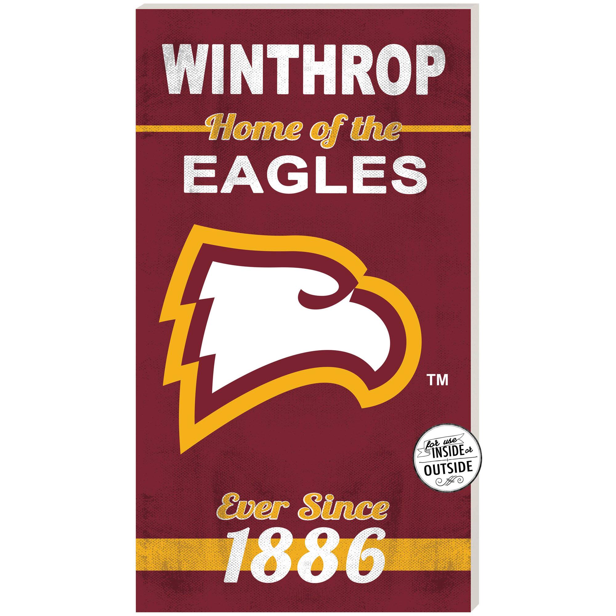 Winthrop Eagles 11" x 20" Indoor/Outdoor Home Of The Sign