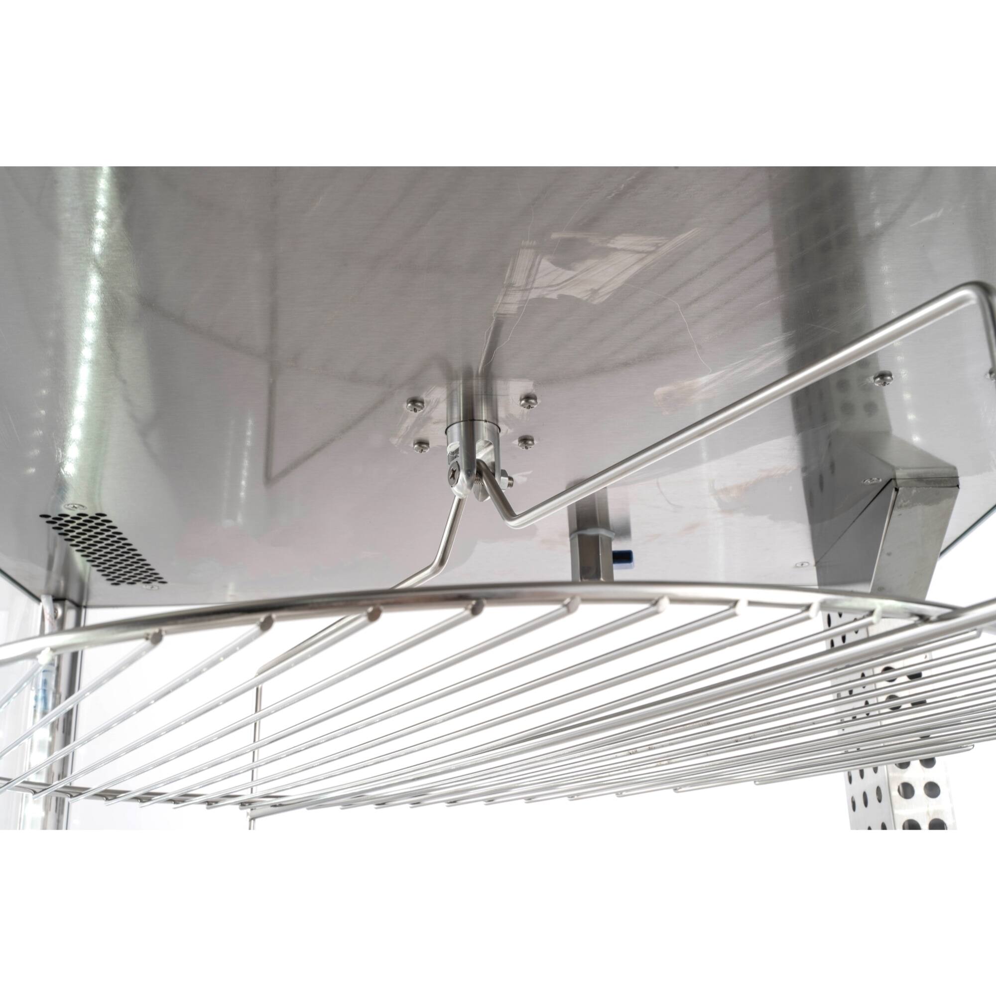 Alt View 5. Koolmore - 24 in. Commercial Pizza Display Warmer for 18 in. Pies with 4 Rotating Racks in Stainless-Steel (KM-HPD4-18) - Silver.