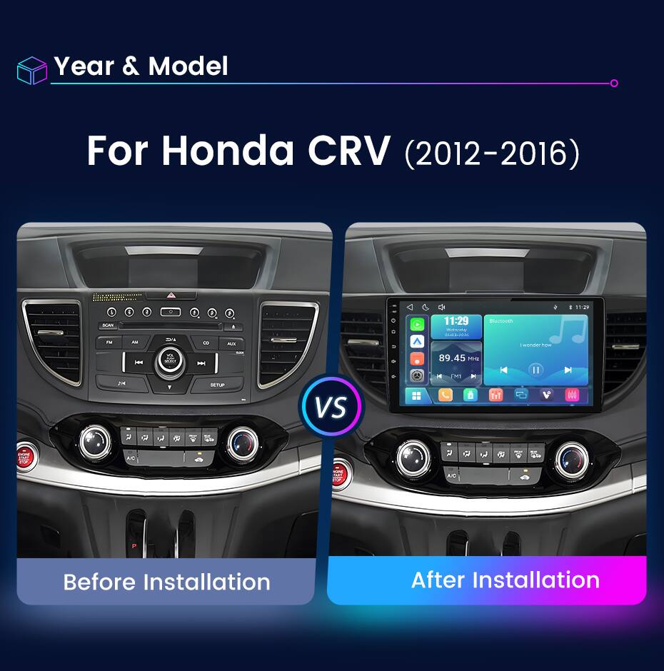 Year & Model  
For Honda CRV (2012-2016)  

Before Installation  
After Installation