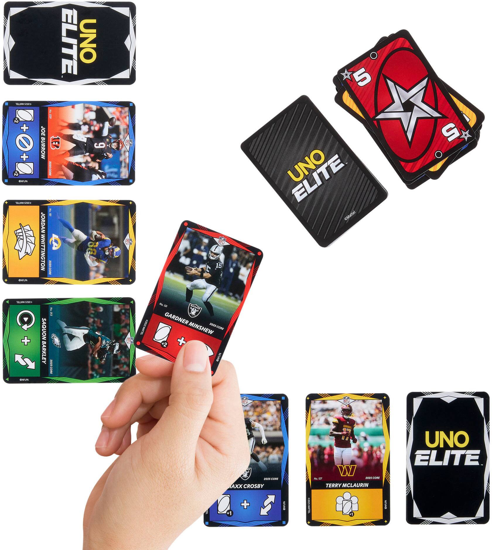 - -. 4 + + 4 - - - - JOE BURROW JORDAN WHITTINGTON ELITE UNO i 1ER 9  19 MECOM 15 5 UNO A V 5 cMatter -- - + - SAQUON BARKLEY I I - - P GARDNER - MINSHEW POR - m2 - AXX CROSSY + 1 I UED .. W - - ..s  TERRY MCLAURIN I UNO ELITE