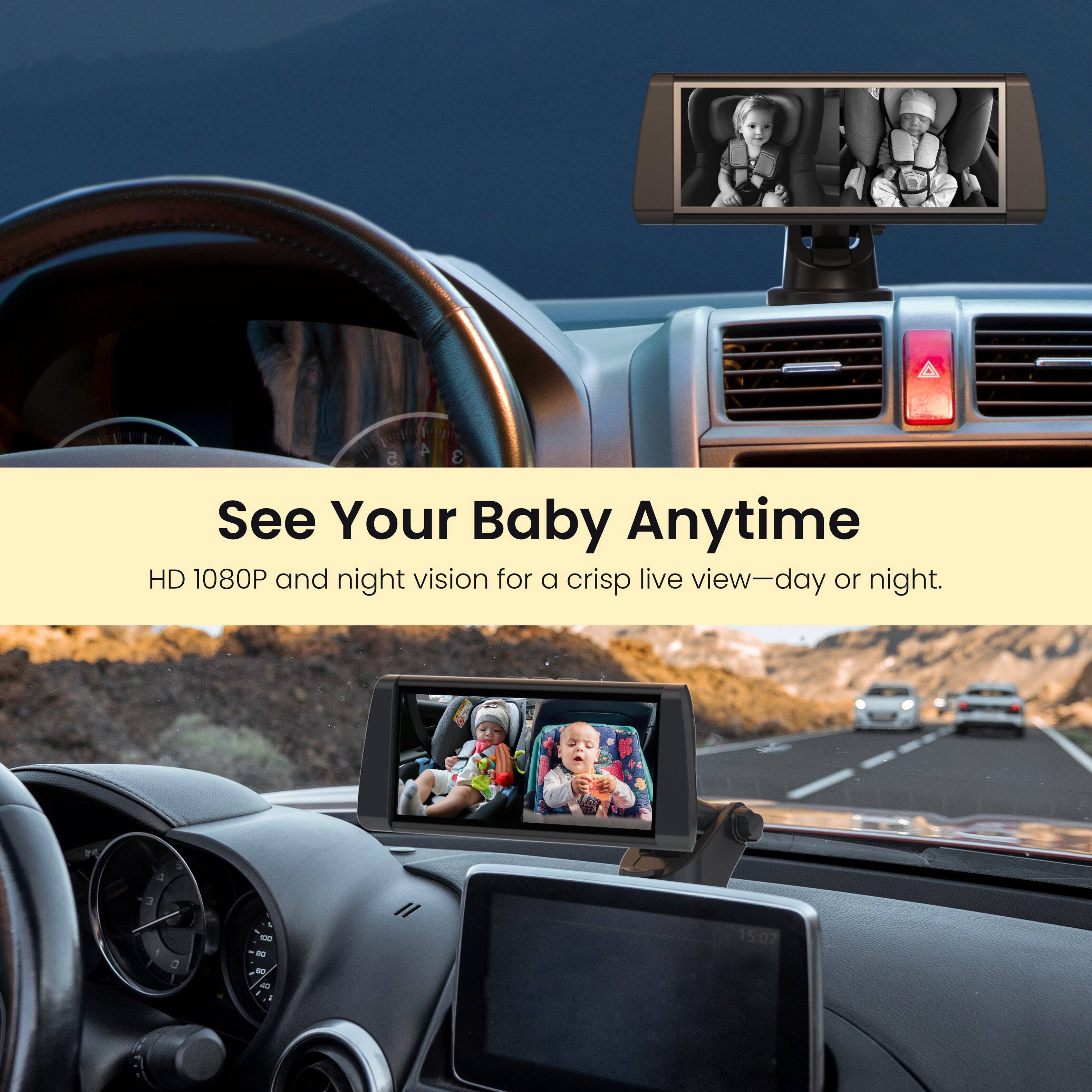 See Your Baby Anytime HD 1080P and night vision for a crisp live view-day or night.