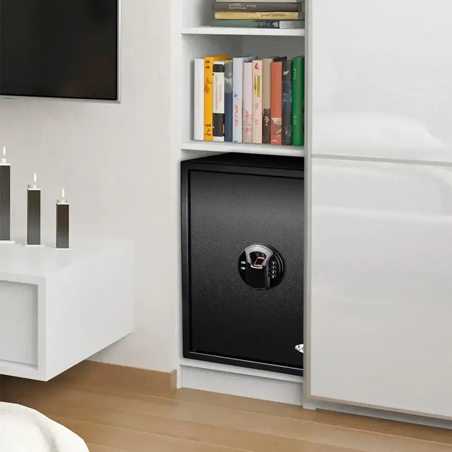 Alt View 20. Barska - HQ400 Large Biometric Digital Keypad Safe - Black.