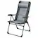Angle. Costway - 4PCS Patio Folding Dining Chair Ottoman Set Recliner Adjustable Gray - Grey.