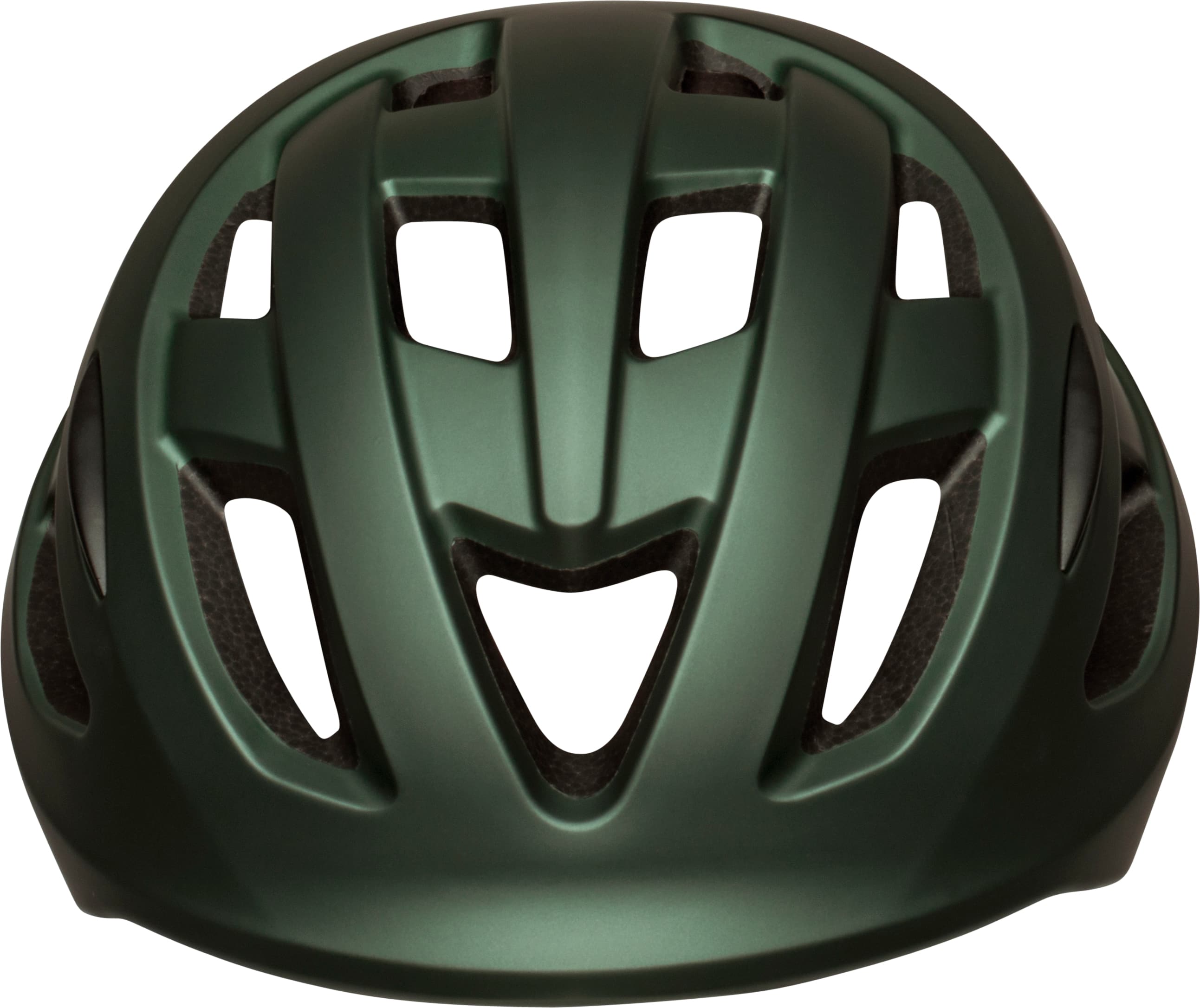 Angle. Bell - Nixon Helmet for Bike and Scooter - Metallic Green Moss.