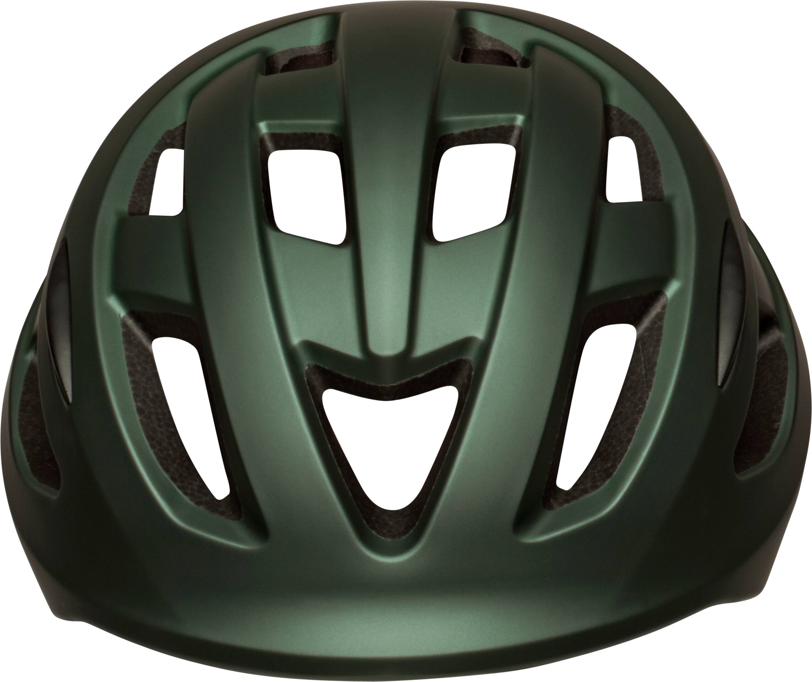 Angle. Bell - Nixon Helmet for Bike and Scooter - Metallic Green Moss.