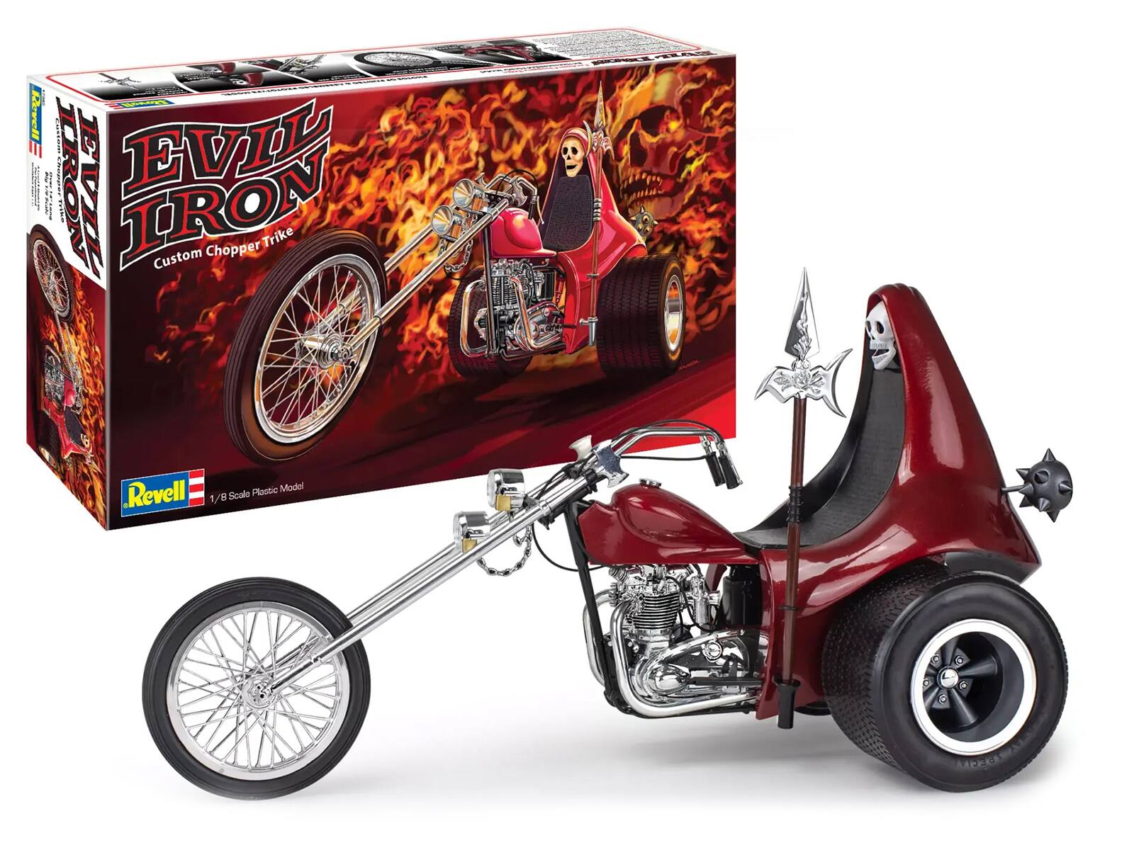 EVIL IRON  
Custom Chopper Trike  

Revell  
1/8 Scale Plastic Model