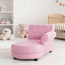 Kadyn - Armrest Relax Chaise Lounge Kids Sofa, Kids Chairs for Kids - Pink