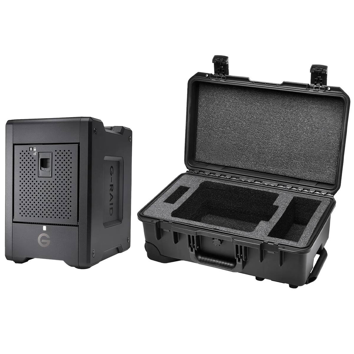 Alt View 3. WD - WD G-RAID Shuttle 4-Bay Thunderbolt 3 and USB-C RAID Array with 96TB (4x 24TB) Removable HDD, Bundle with iM2500 Storm.