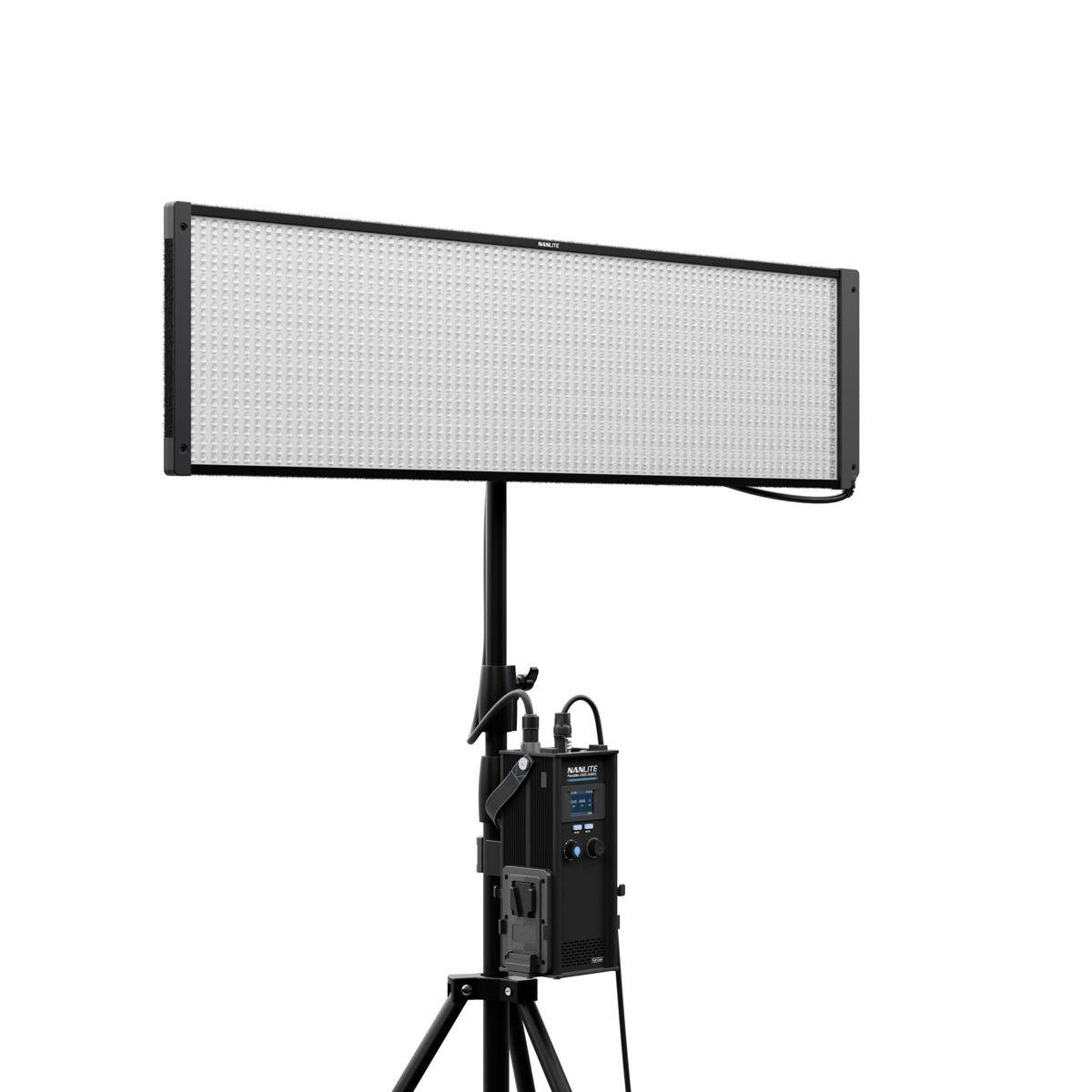 Alt View 4. NANLITE - Nanlite PavoSlim 240CL 4x1 240W RGBWW LED Panel Light with CRMX.