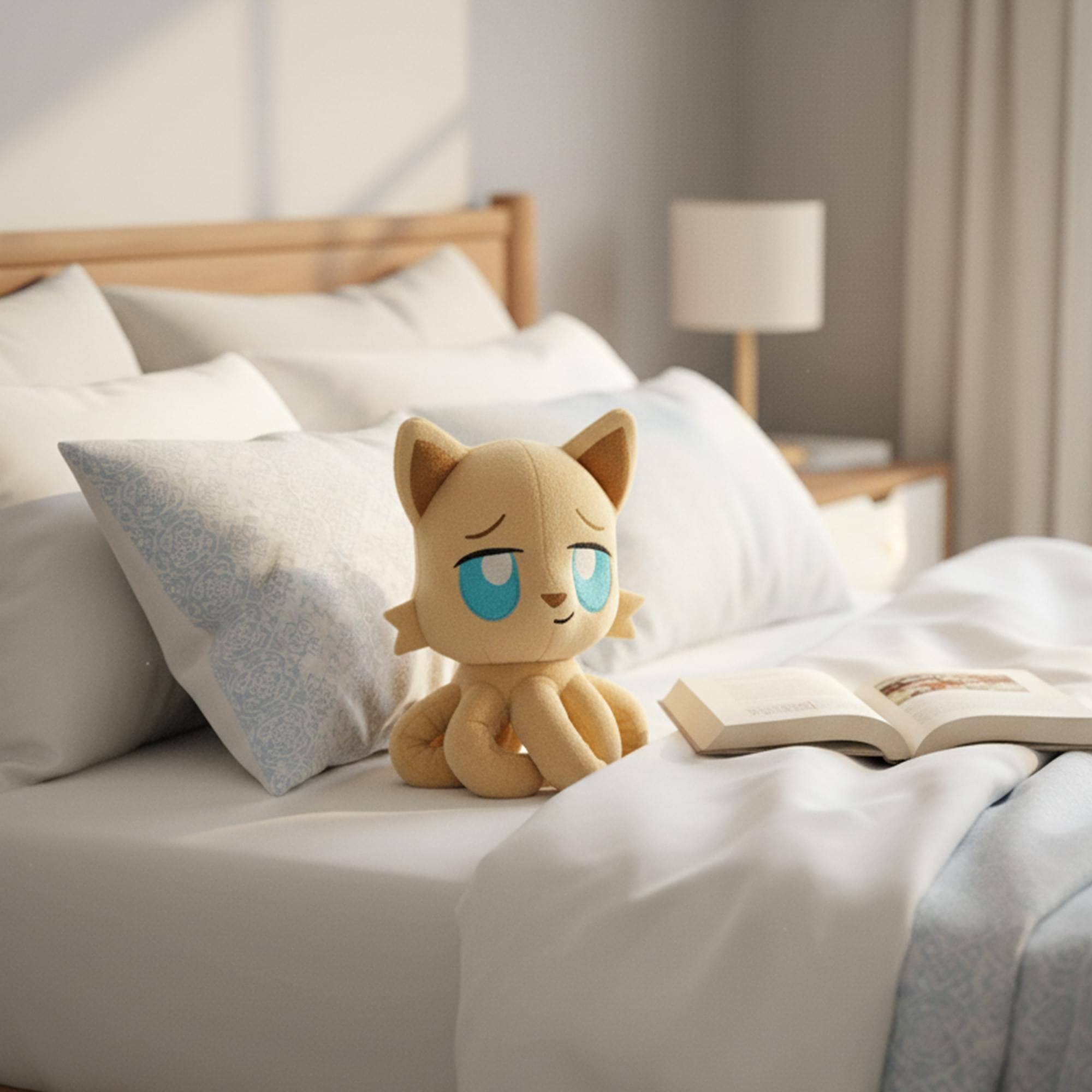 Alt View 3. Tentacle Kitty - Tentacle Kitty Campaign Critters High Elf Little One Plush - Brown.