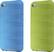 Front Standard. Belkin - Grip Groove Sleeve for Apple® iPod® touch (2-Pack) - Vivid Aqua/Lemongrass.