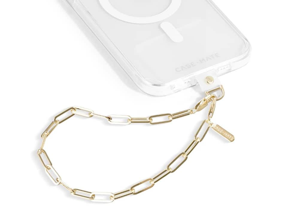 Case-Mate - Phone Wristlet | Metal Chain | Attaches To Most Phone Cases - Gold