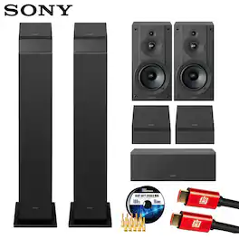 Sony - SS-CS3M2 Hi-res Floorstanding Speaker (Pair) w/ Sound System Bundle