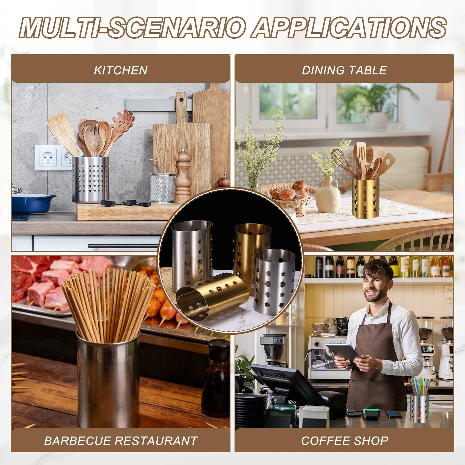 MULTI-SCENARIO APPLICATIONS

KITCHEN

DINING TABLE

BARBECUE RESTAURANT

COFFEE SHOP