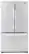 Front. LG - 20.9 Cu. Ft. Counter-Depth French Door Refrigerator - Stainless Steel.