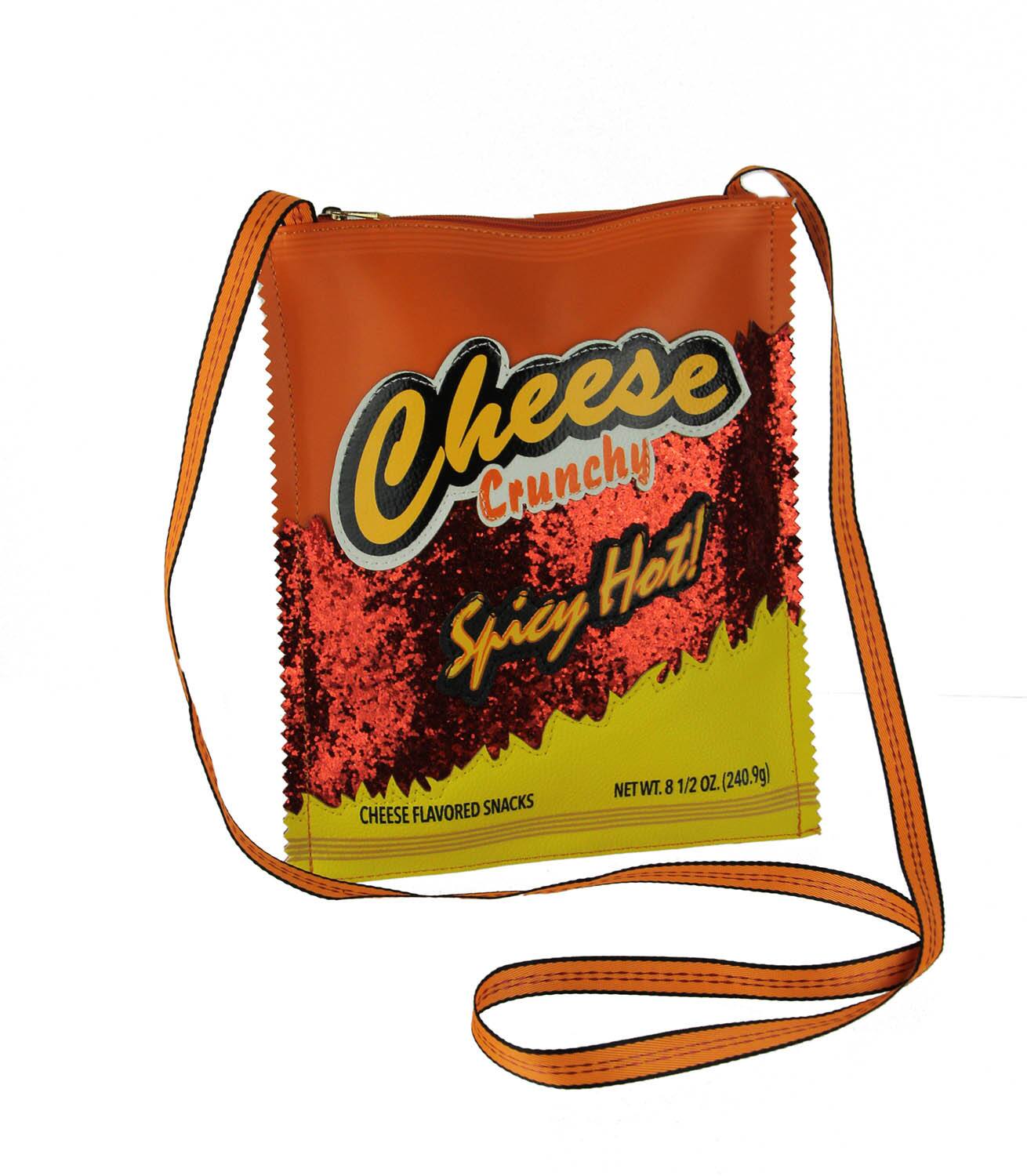 Cheese Crunchy Spicy Hot!  
Cheese Flavored Snacks  
NET WT. 8 1/2 OZ. (240.9g)