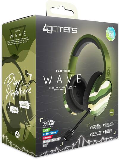 4Gamers Panther Headset WAVE PS4, PS5, Xbox One, Series S/X 4Gamers Panther Headset WAVE PS4, PS5, Xbox One, Series S/X
