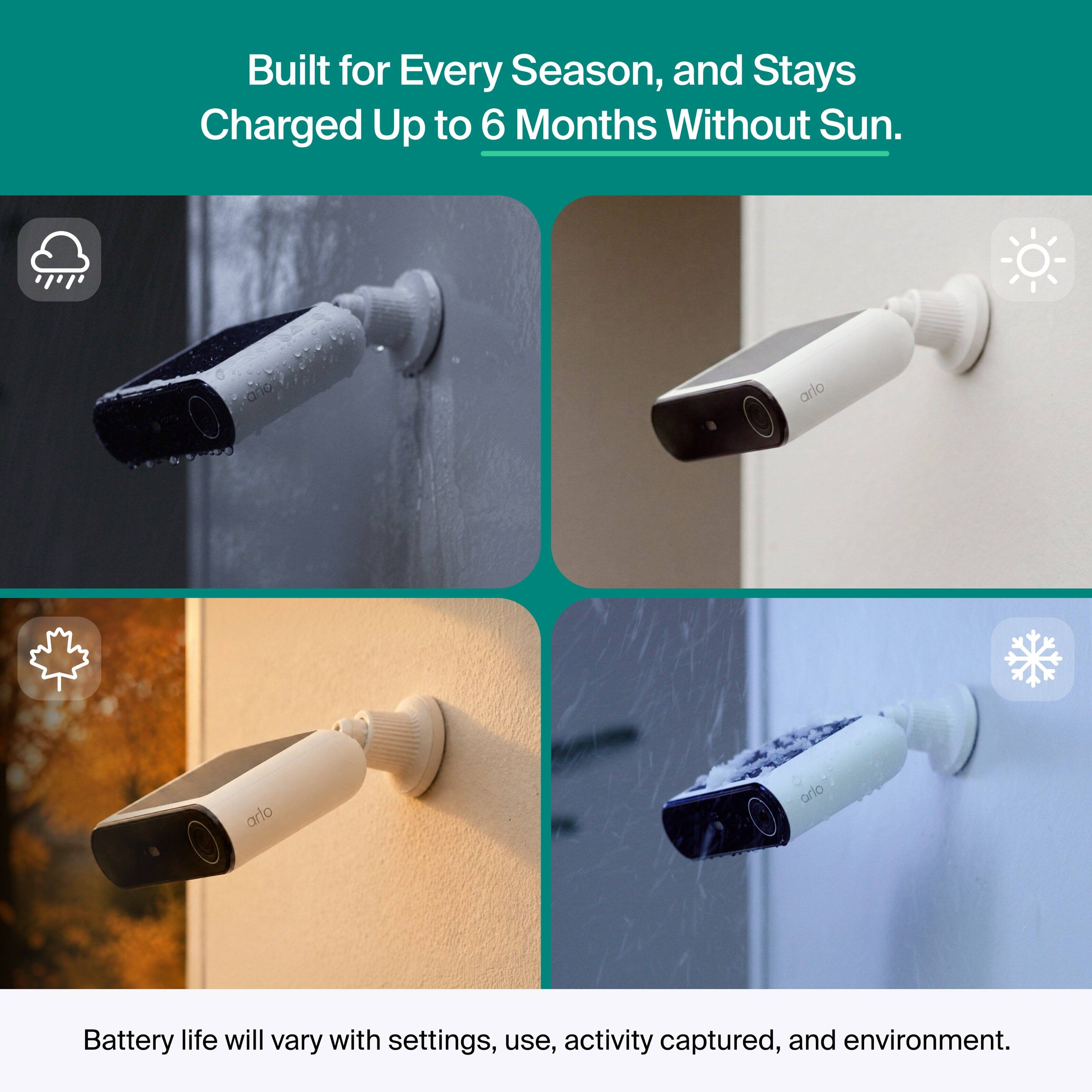 Built for Every Season, and Stays Charged Up to 6 Months Without Sun.

Battery life will vary with settings, use, activity captured, and environment.