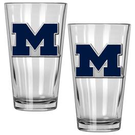 Great American Products - Michigan Wolverines 16oz. Pint Glass Set - Multicolor