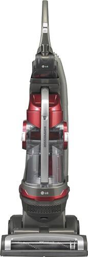 Front Standard. LG - HEPA Bagless Upright Vacuum - Wild Cherry Red.