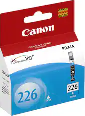 Front. Canon - 226 Standard Capacity - Cyan Ink Cartridge - Cyan.