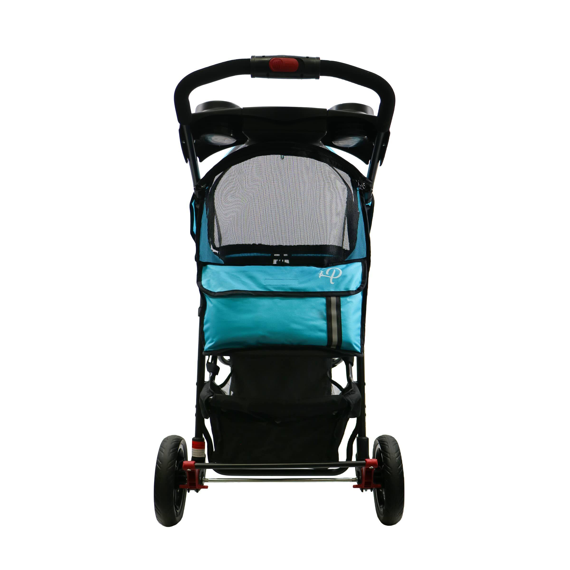 Angle. Petique - Petique Revolutionary Stroller, Dog Cart for Small to Medium Size Pets, Ventilated Pet Jogger for Cats & Dogs.