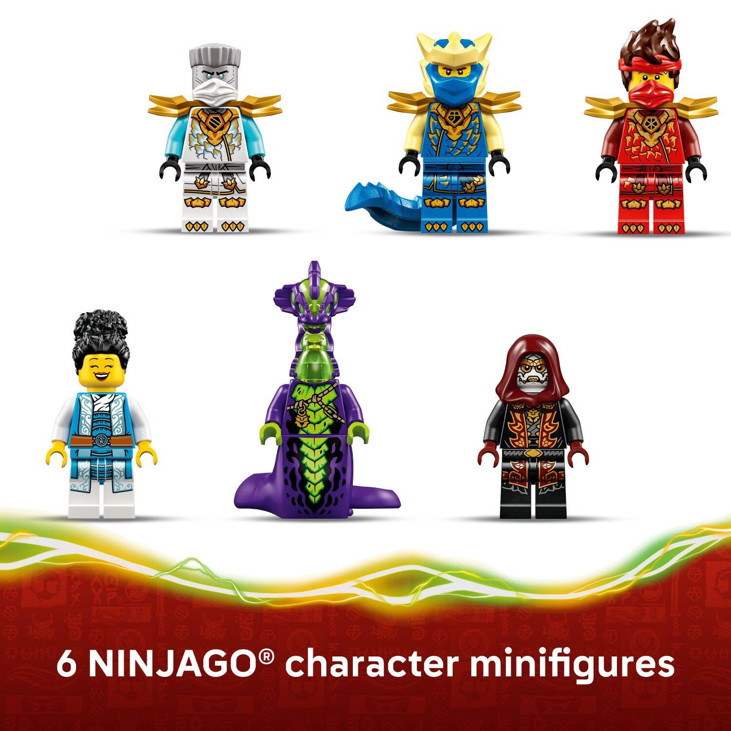 6 NINJAGO® character minifigures