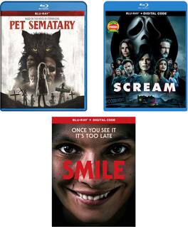 Smile, Scream & Pet Sematary 4K Horror Bundle - BLU-RAY