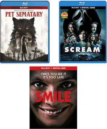 Front. Smile, Scream & Pet Sematary 4K Horror Bundle - BLU-RAY.