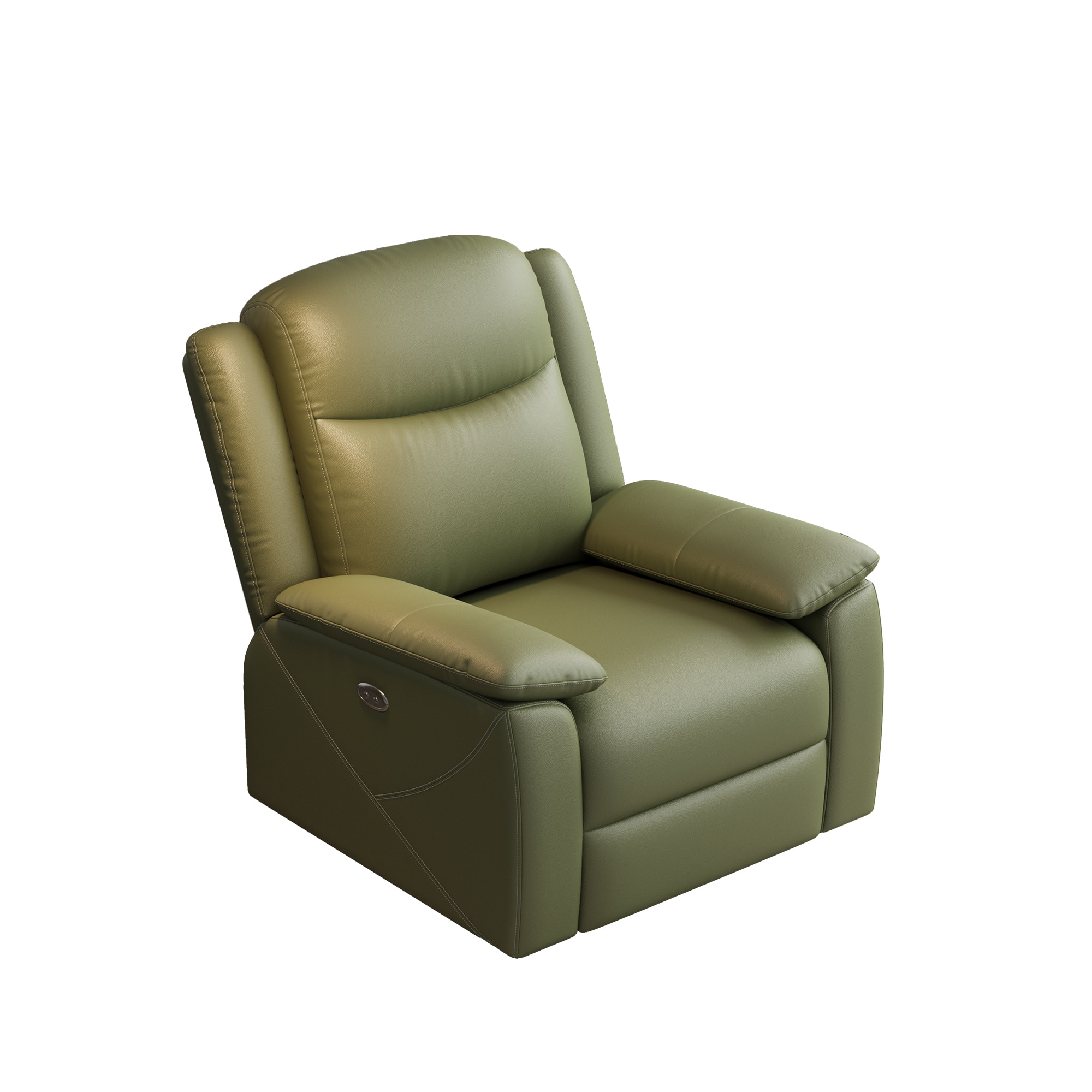 Boyel Living - Rocker Recliner Chair with USB Charging Port 360°Swivel Oversized Electric Reclining Sofa - Green