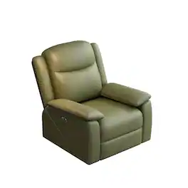 Boyel Living - Rocker Recliner Chair with USB Charging Port 360°Swivel Oversized Electric Reclining Sofa - Green