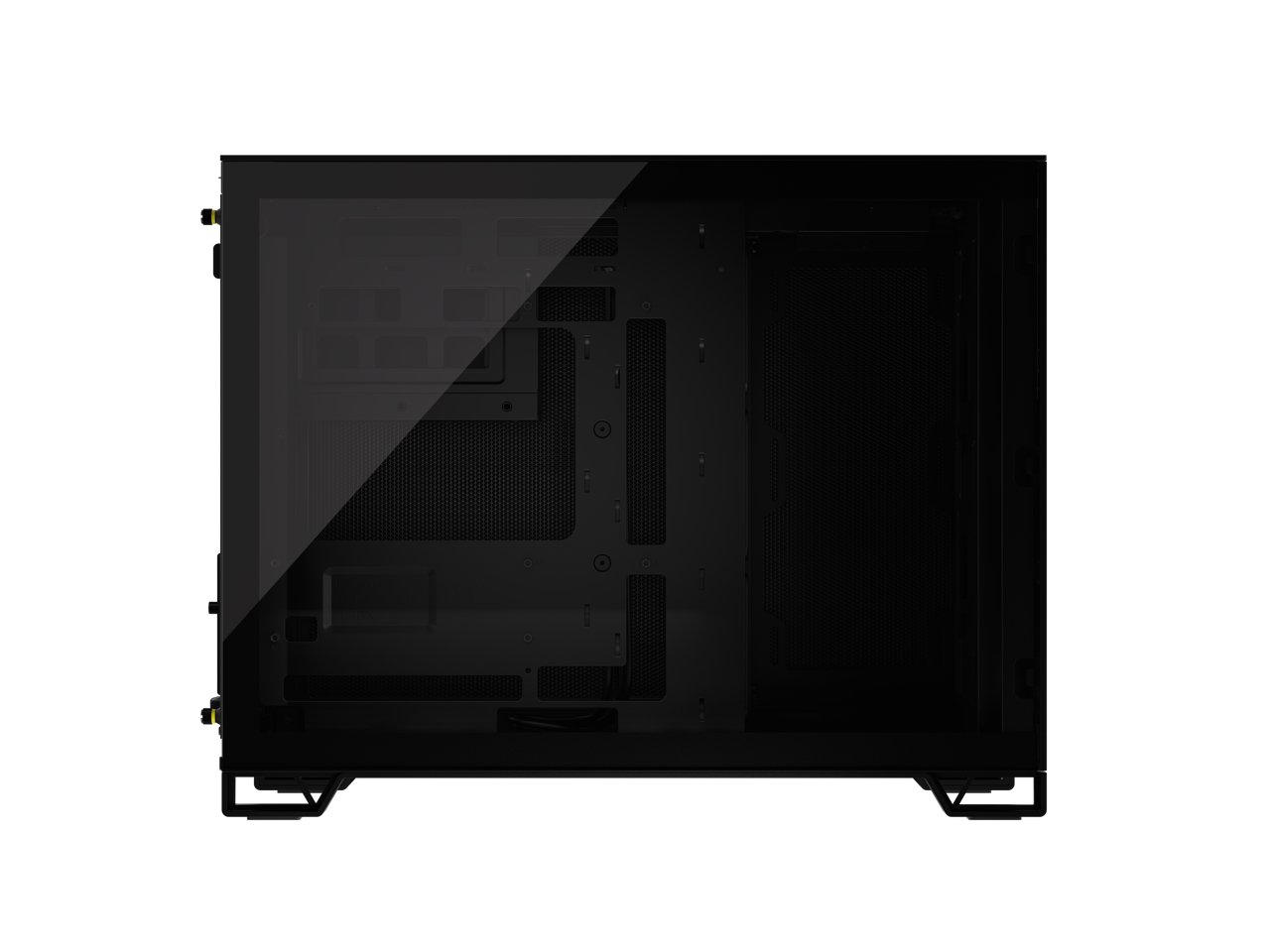 Alt View 10. CORSAIR - CORSAIR 2500D AIRFLOW Micro ATX Dual Chamber Case – Full Mesh Panels – 11x 120mm Fans – 4x AIO Radiator Mounts - Black.