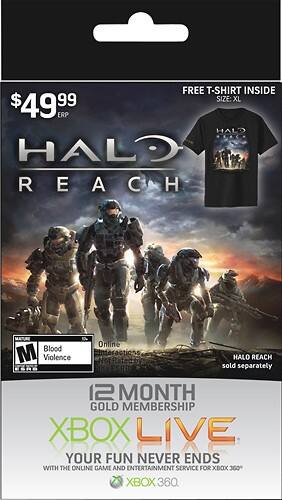 halo reach xbox live