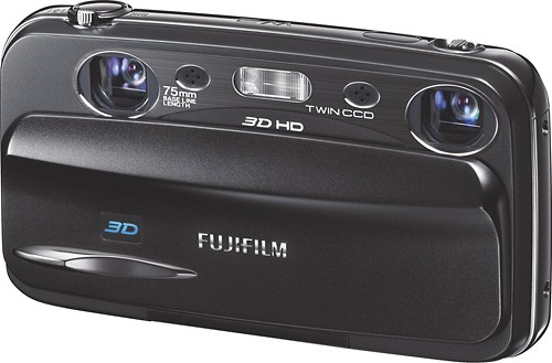 kunst Streven versterking Best Buy: Fujifilm FinePix Real 3D 10.0-Megapixel Digital Camera Black W3