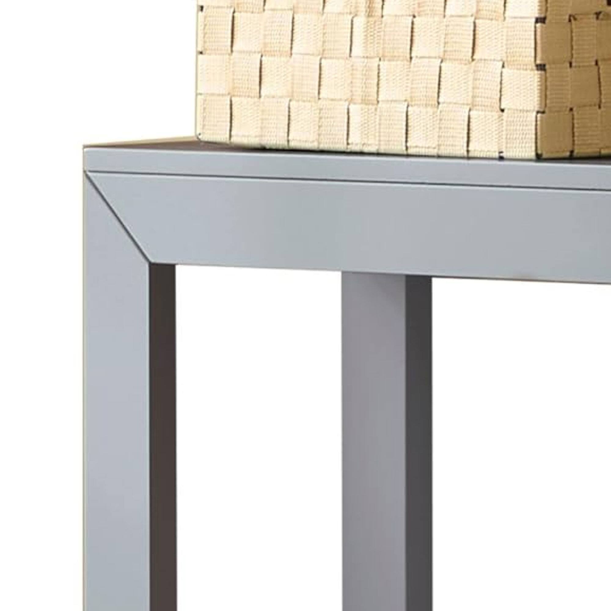 Back. Kings Brand Furniture - Kings Brand Furniture Russel Long Console Table - Minimalist and Slim Entryway Table for Decorative Displays, Sofa Table - Grey.