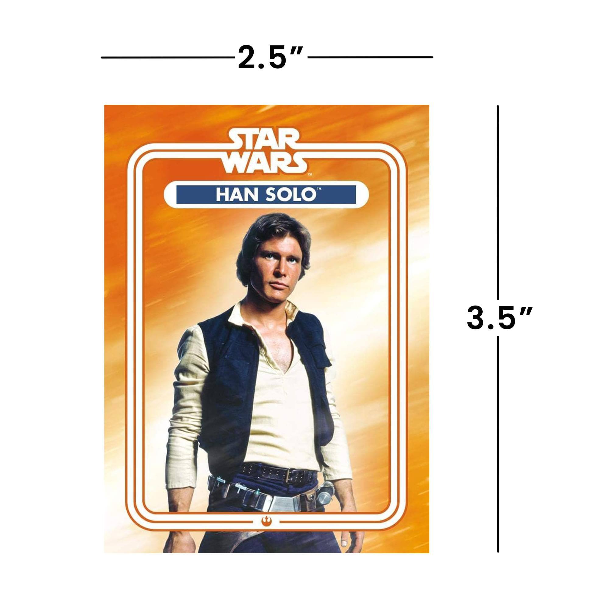 2.5" STAR WARS HAN SOLO 3.5"