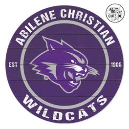Jardine - Abilene Christian University Wildcats 20" x 20" Indoor/Outdoor Circle Sign - Purple