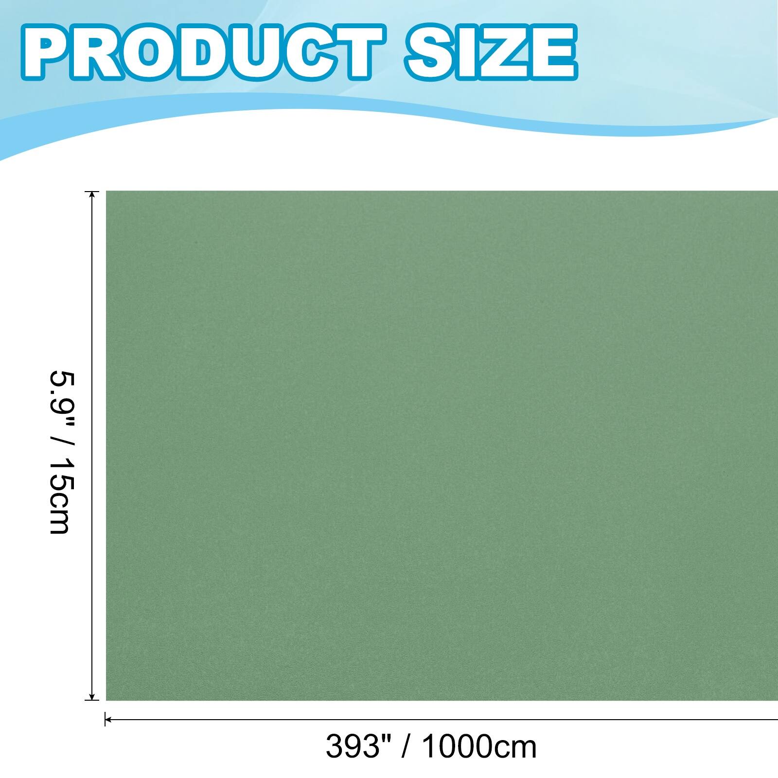 PRODUCT SIZE

5.9" / 15cm

393" / 1000cm