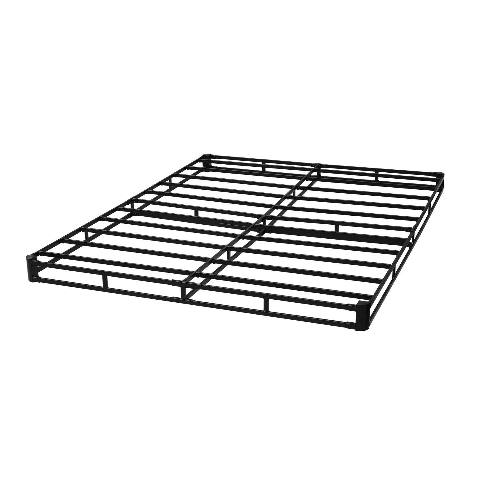 Alt View 5. VEVOR - Box Spring, Queen Size Bed Frame with Washable Fabric Cloth, Heavy Duty Metal Frame, 4 in Mattress Foundation - Gray;White.