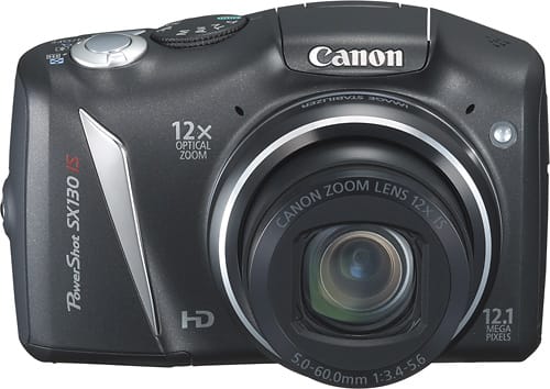 Canon PowerShot SX130 IS 12.0-Megapixel Digital  - Best Buy