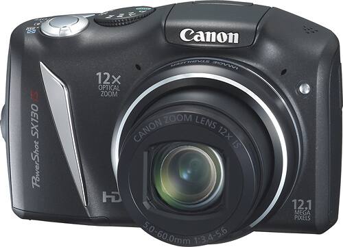 Best Buy: Canon PowerShot SX130 IS 12.0-Megapixel Digital Camera