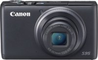 Front Standard. Canon - PowerShot S95 10.0-Megapixel Digital Camera - Black.