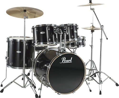Normaal volgens Gedeeltelijk Best Buy: Pearl Drums Forum Series 5-Piece Drum Set (Tom Drums Only) Black  FZH725/CB31