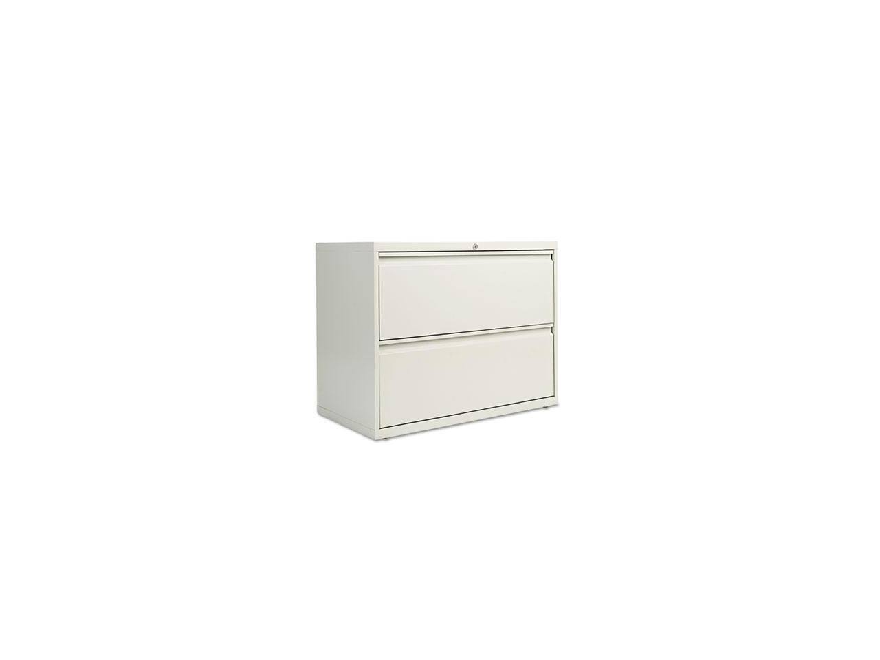 Front. Alera - Alera 2-Drawer Lateral File, Light Gray, 36" x 18" x 28", Each (ALEHLF3629LG).