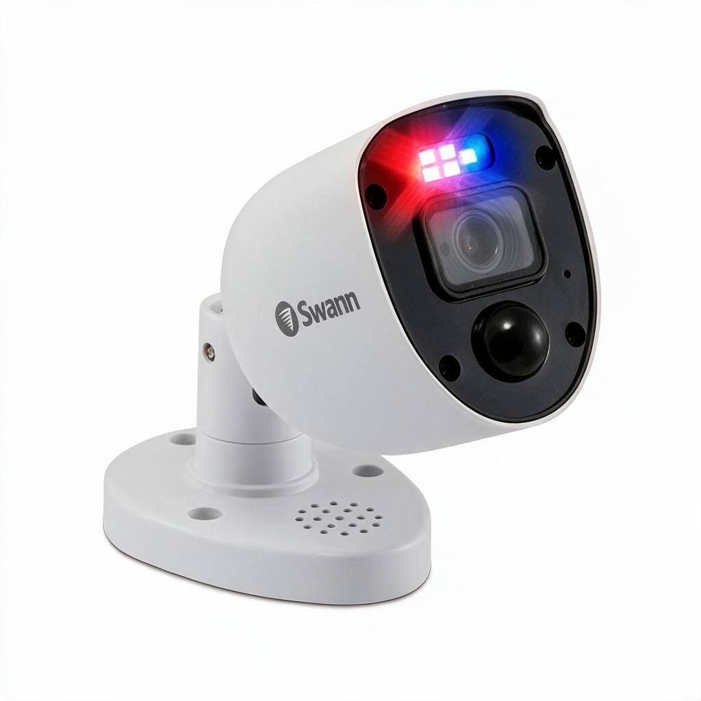 Angle. Swann - 4K HD Wired Add-On Cameras Color Night Vision Wired Connection - 4 Pack.